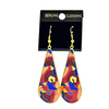 enamel earrings, Cloisonne charm earrings