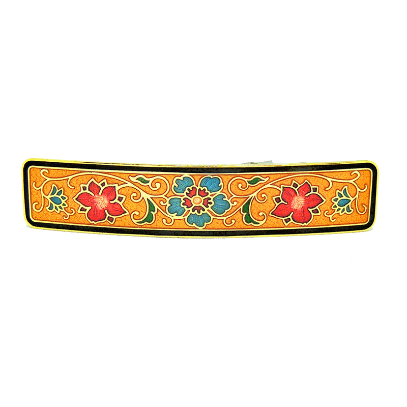  enamel hair clip, cloisonne hair clip