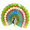  enamel peacock brooch, cloisonne peacock brooch