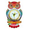 desk clock | alarm clock | cloisonne owl shaped desk clock