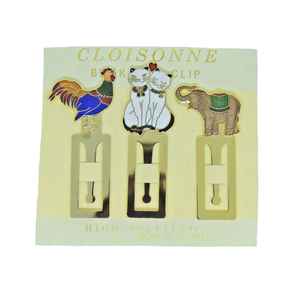 Metal bookmark | Enamel bookmark | Cloisonne bronze bookmark