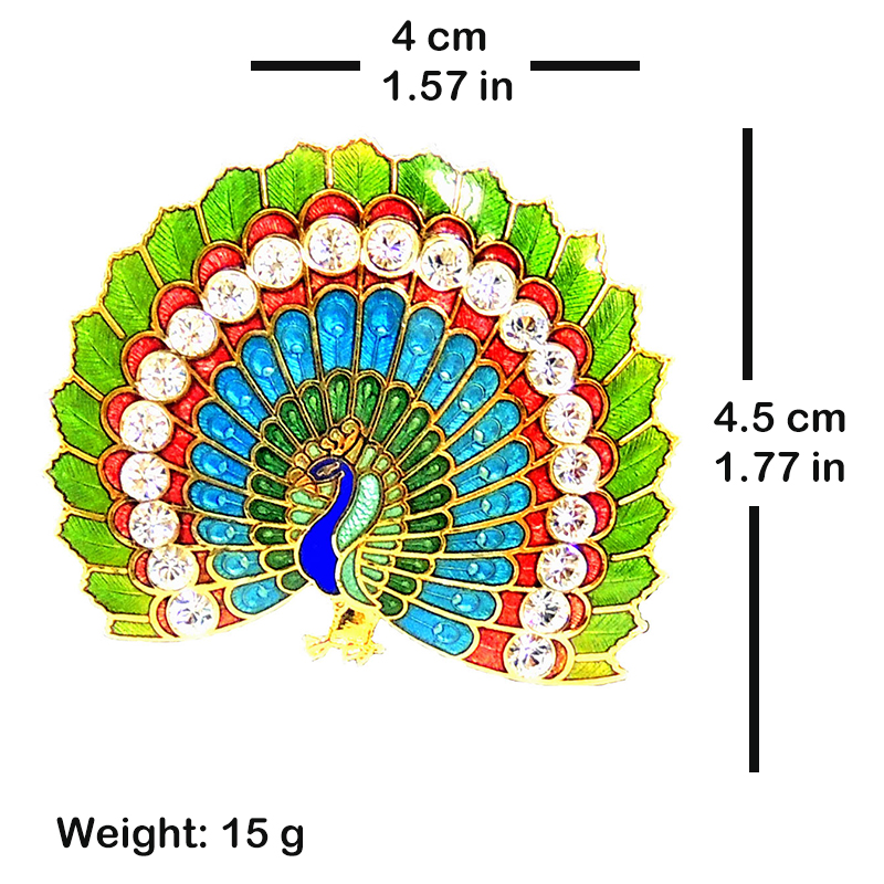  enamel peacock brooch, cloisonne peacock brooch
