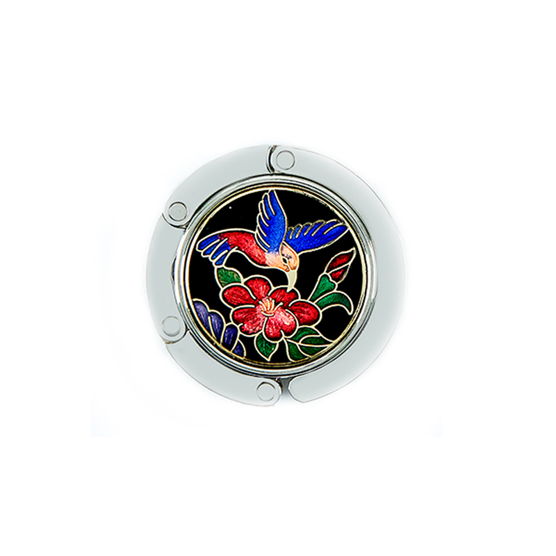 purse hook | purse hanger | Cloisonne retractable bag hanger
